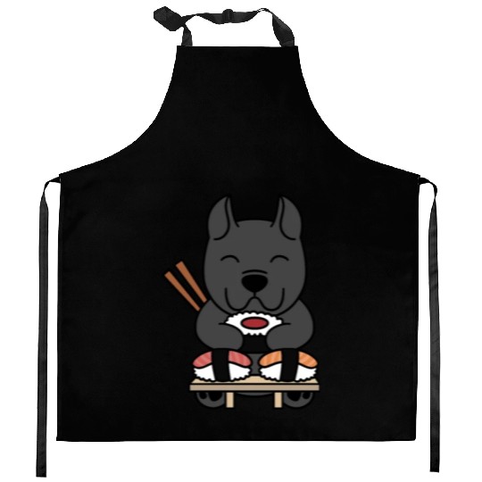 Sushi Lover Cane Corso Kitchen Aprons
