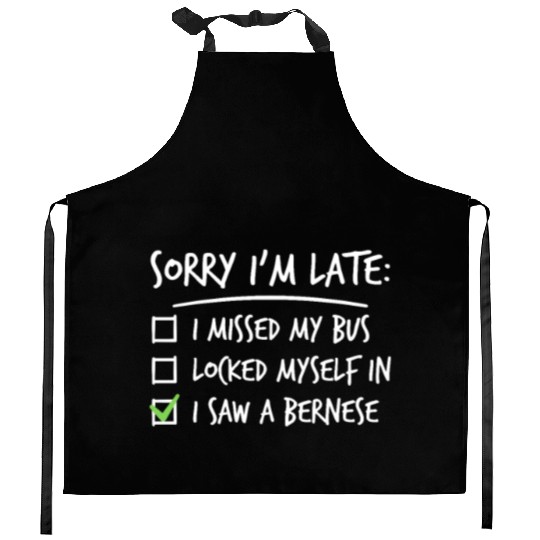 Sorry I'm Late Great Dane Kitchen Aprons