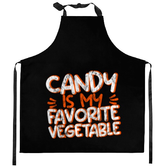 Candy Is My Favorite Vegetable 3 Kitchen Aprons