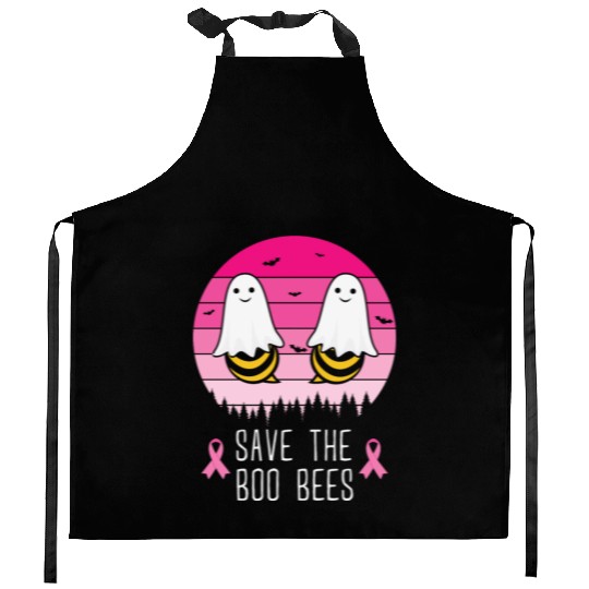 Save the Boo Bees Breast Cancer Awareness Kitchen Aprons
