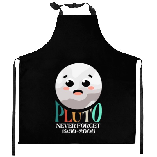 Pluto Planet Never Forget Kitchen Aprons