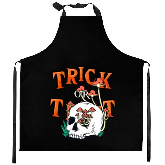 Trick or Treat People With Kindness Skeleton Hallo Kitchen Aprons