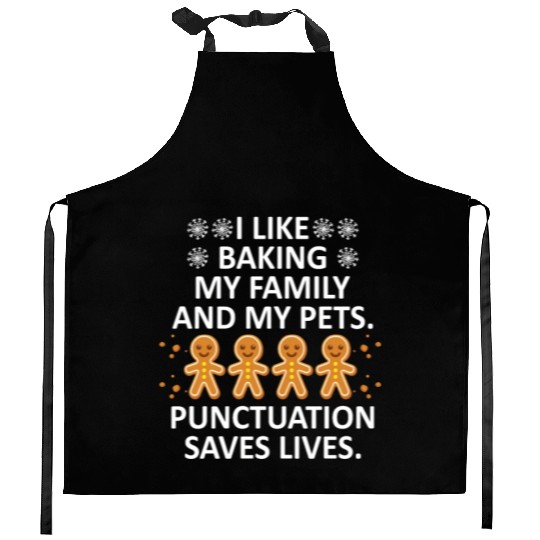 Punctuation Save Lives Funny English Teacher Kitchen Aprons