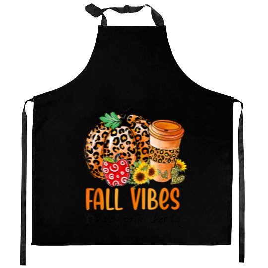 Fall Vibes And That Sped Teacher Life Thanksgiving Kitchen Aprons