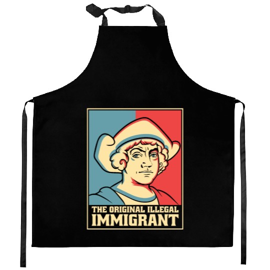 Columbus Day 1492 Kitchen Aprons