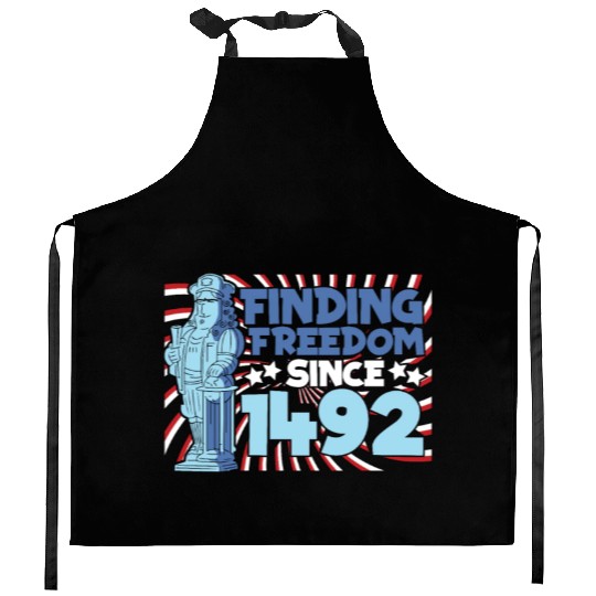 Columbus Day 1492 Kitchen Aprons