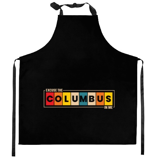 Columbus Day 1492 Kitchen Aprons