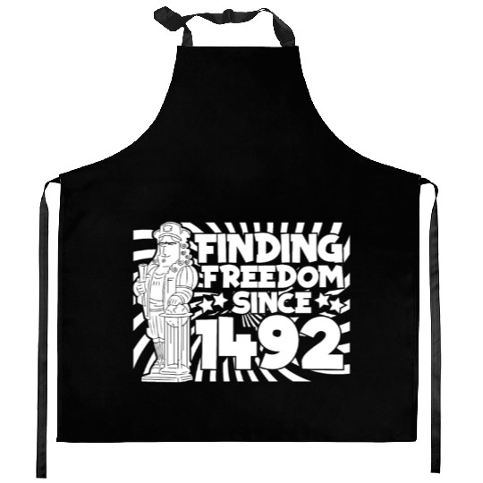 Columbus Day 1492 Kitchen Aprons