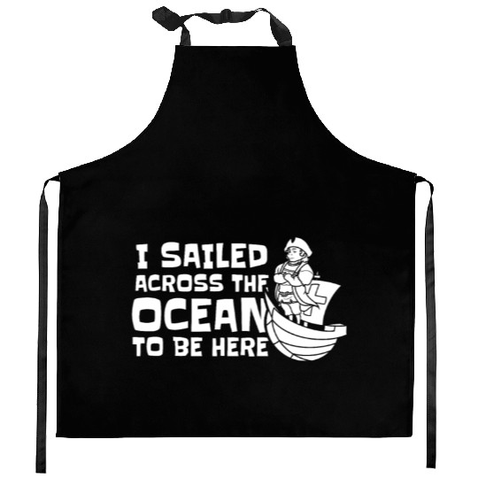 Columbus Day 1492 Kitchen Aprons