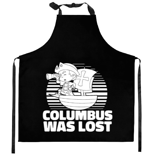 Columbus Day 1492 Kitchen Aprons
