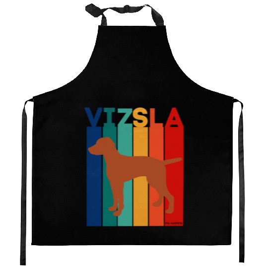 Vizsla Rainbow Square Kitchen Aprons