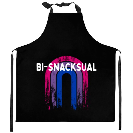 Bi-Snacksual Bisexual LGBTQ Bi Pride LGBT Kitchen Aprons