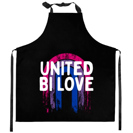 United Bi Love Bisexual LGBTQ Bi Pride LGBT Gay Kitchen Aprons