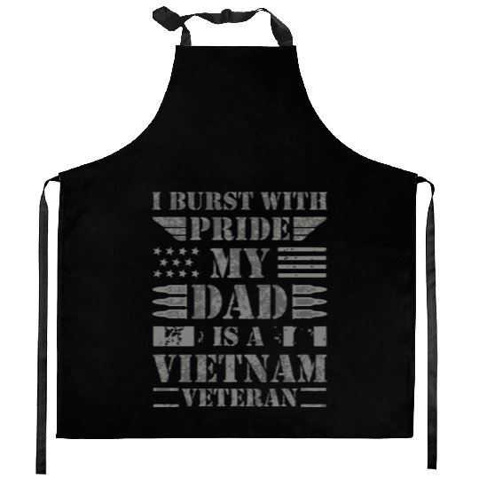 Proud Son Daughter of A Vietnam Veteran Kitchen Aprons