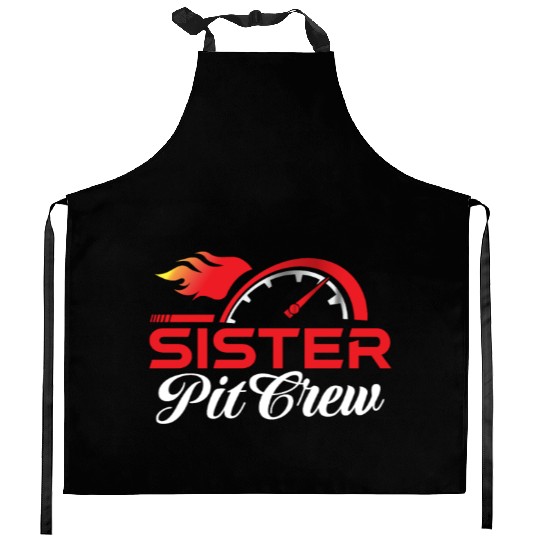 Sister Pit Crew Kitchen Aprons