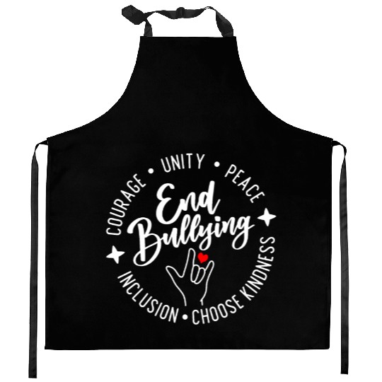 End Bullying. Choose Kindness. Unity. Peace. Kitchen Aprons