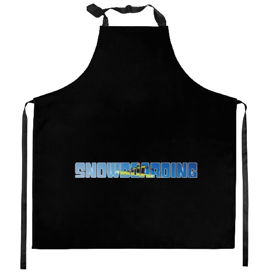 snowboarding Kitchen Aprons
