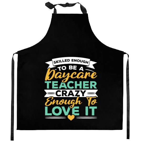 Daycare Teacher Childcare Educator Director Kitchen Aprons