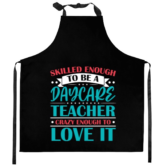 Daycare Teacher Childcare Educator Director Kitchen Aprons