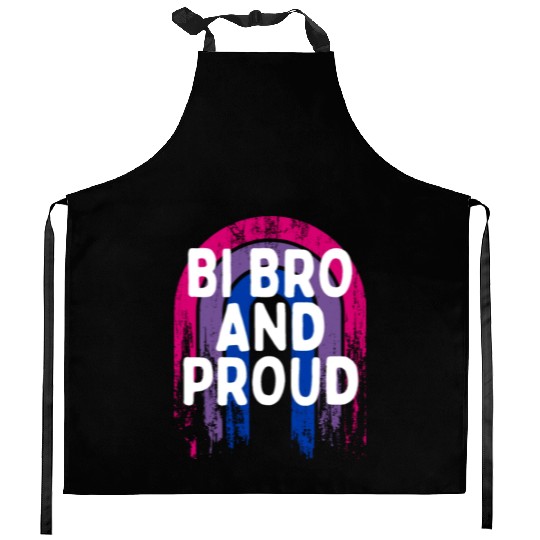Bi Bro and Proud Bisexual LGBTQ Bi Pride LGBT Kitchen Aprons