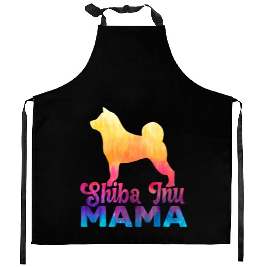 Shiba Inu Mama Japanese Dog Lover Puppy Paw Love Kitchen Aprons