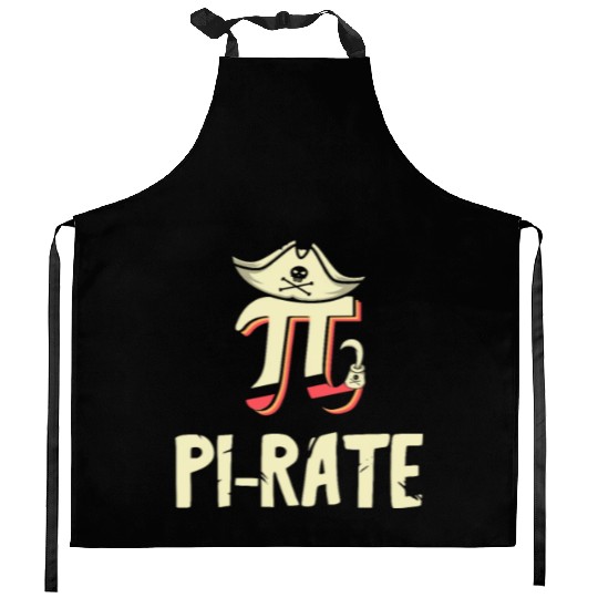Pi-rate Mathematician Math Student Pirate Lover Kitchen Aprons