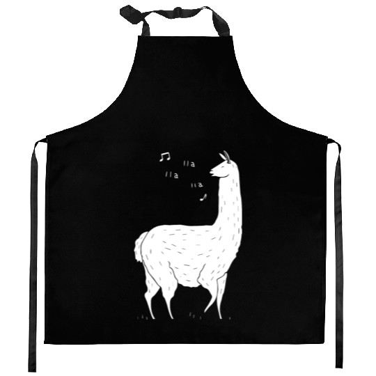Song Of The Llama Kitchen Aprons