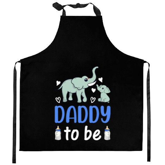 New Daddy Paternity New Dad - Elephant Daddy To Be Kitchen Aprons