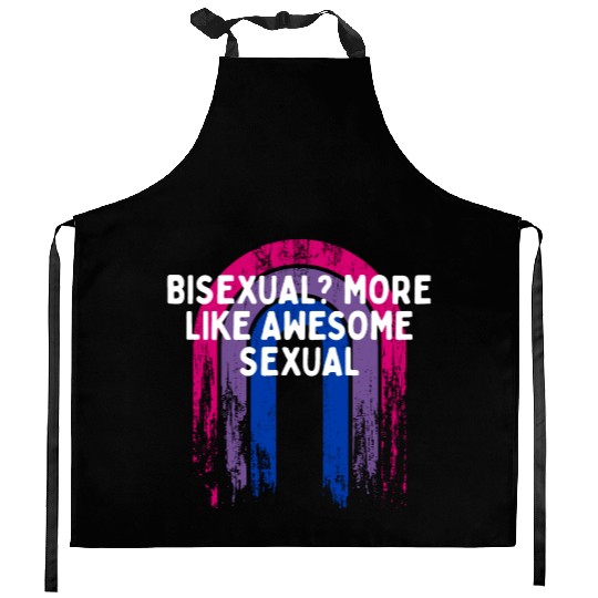 More Like Awesome Sexual Bisexual LGBTQ Bi Pride Kitchen Aprons
