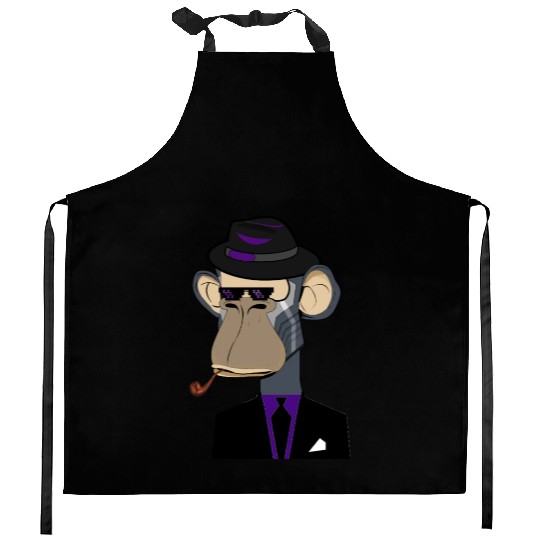 NFT - new ape ( series A-001 ) Kitchen Aprons