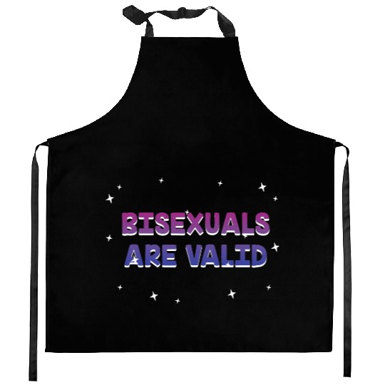Bisexuals Are Valid Bi Positivity Bi Pride Kitchen Aprons