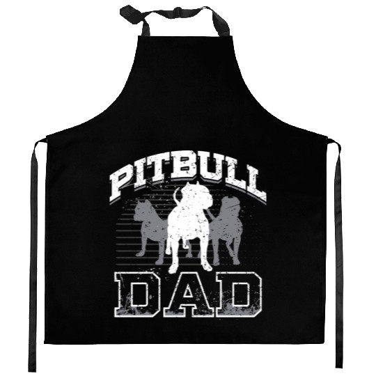 Dad Pitbull Lover Dog Owner Father Day Kitchen Aprons