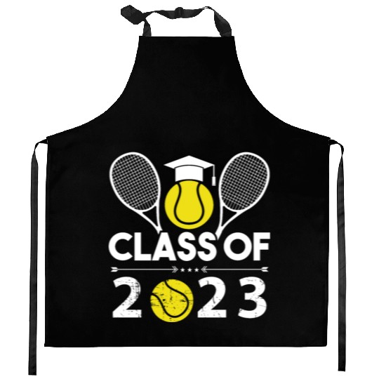 Graduation Class of 2023 Tennis Senior year T-Shir Kitchen Aprons