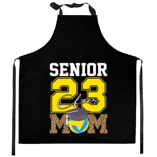 Cheer Mom Senior Class Of 2023 Volleyball Fan Gift Kitchen Aprons