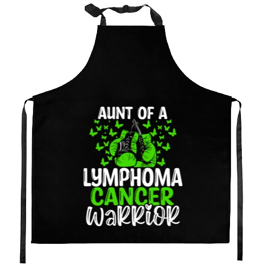 Lymphoma Cancer Awareness Aunt Nephew Niece Kitchen Aprons