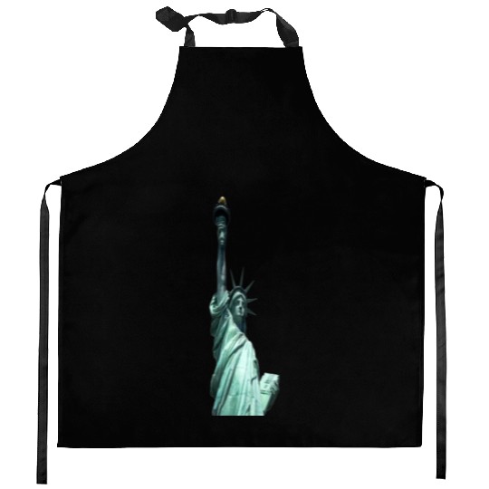 statue of liberty Kitchen Aprons