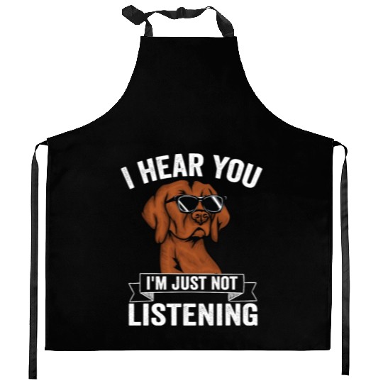 Vizsla lover cute dog design Kitchen Aprons