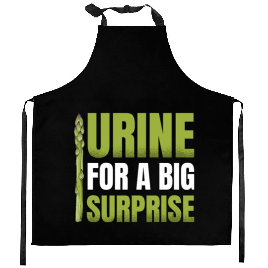 Urine For A Big Surprise Vegetable Vegan Asparagus Kitchen Aprons