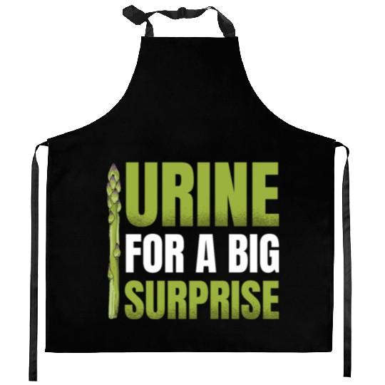 Urine For A Big Surprise Vegetable Vegan Asparagus Kitchen Aprons