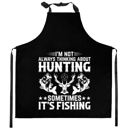 Deer Hunting Fish Fishing Trout Fishing Deer Hunte Kitchen Aprons