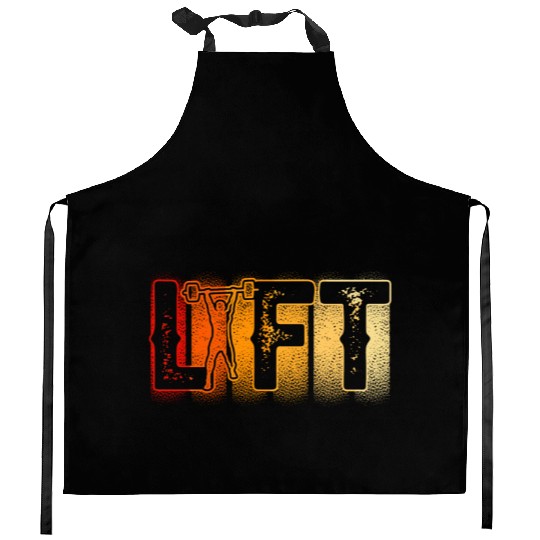 Lift Workout Gym Lifting Weightlifting Kitchen Aprons