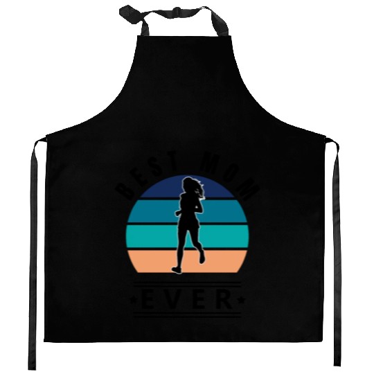 Best Mom ever JOGGING B Kitchen Aprons