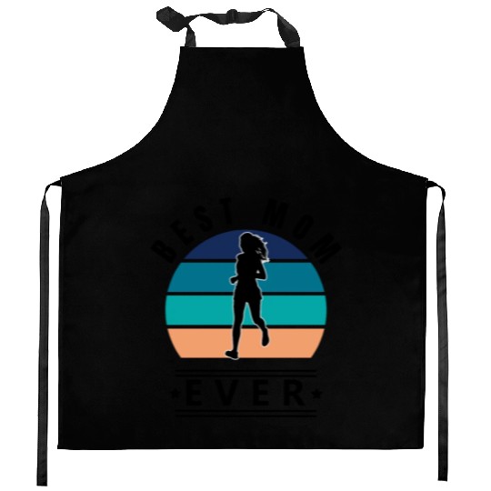 Best Mom ever JOGGING B Kitchen Aprons