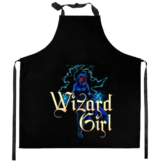 Wizard Girl Kitchen Aprons