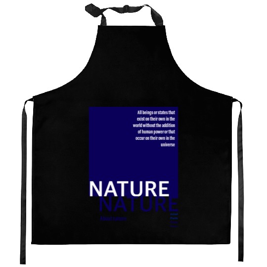 About nature-navy Kitchen Aprons