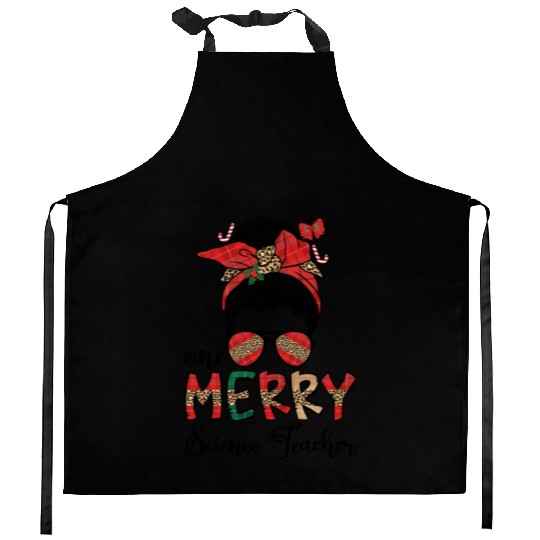 Science Teacher Christmas Science Teaching Xmas Kitchen Aprons