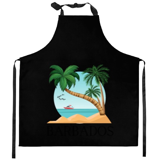 Barbados,Show you love for Barbados Kitchen Aprons