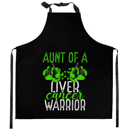 Aunt Liver Cancer Awareness Niece Nephew Kitchen Aprons
