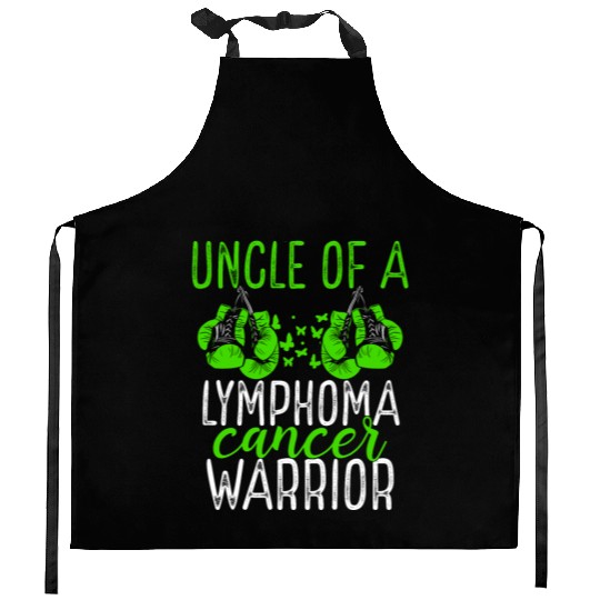 Uncle Lymphoma Cancer Awareness Niece Nephew Kitchen Aprons