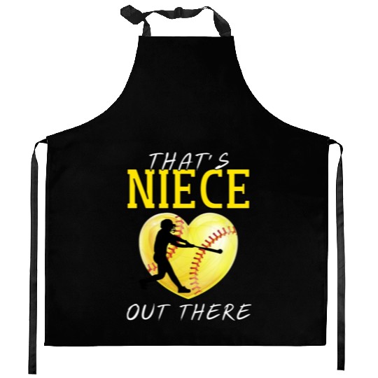 That s My Niece Out There Softball Kitchen Aprons